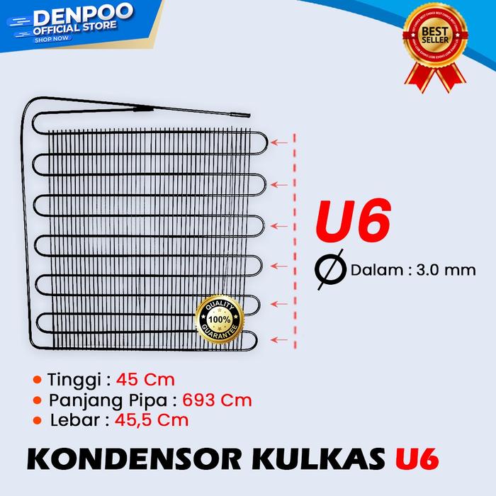 KONDENSOR KULKAS/SHOWCASE SEMUA MEREK - CONDENSOR U6