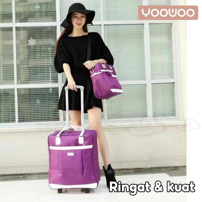 YooWoo Koper baju / mini koper / tas jalan jalan / tas berpergian / tas pulang kampung