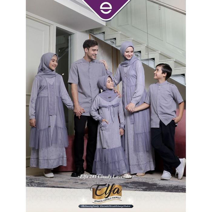 [BISA COD] ELFA 241 CLOUDY LAVENDER ETHICA KOKO DEWASA KAHFI 196 CLOUDY LAVENDER GAMIS DEWASA KAGUMI