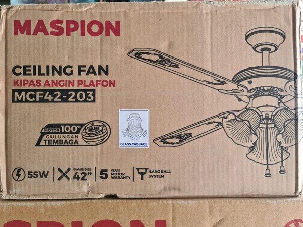 MASPION MCF42-203 Ceiling Fan 42 Inch 3 Lampu