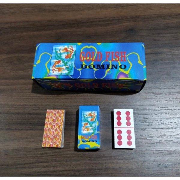 Kartu gaple Domino game / Gapleh card / Mainan gaplek Gold Fish 1 Pcs