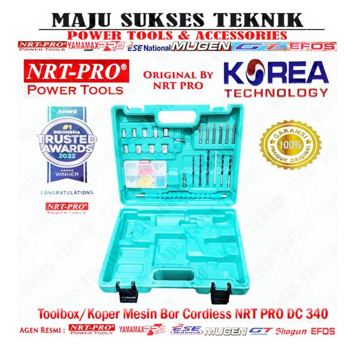 Toolbox Koper Bor Cordless NRT PRO DC 340 " Original By NRT PRO "