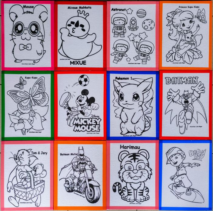 Terbaru Paket 100 styrofoam lukis ukuran 30x40x1 list lakban / gabus lukis / lukisan / merwarnai ste