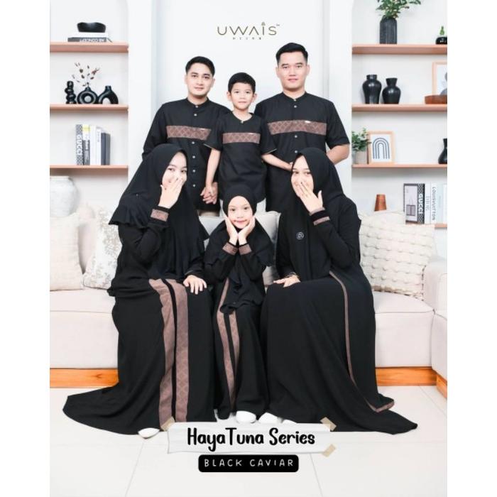 BAJU GAMIS SARIMBIT KELUARGA COUPLE FAMILY SET HAYA TUNA SERIES HUSNA HASNA DRESS HASAN KOKO LENGAN 