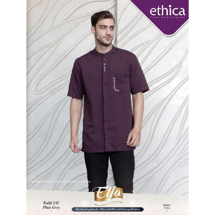 Baru Koko Muslim Ethica Kahfi 232 Elfa 237 Plum Grey Erlen