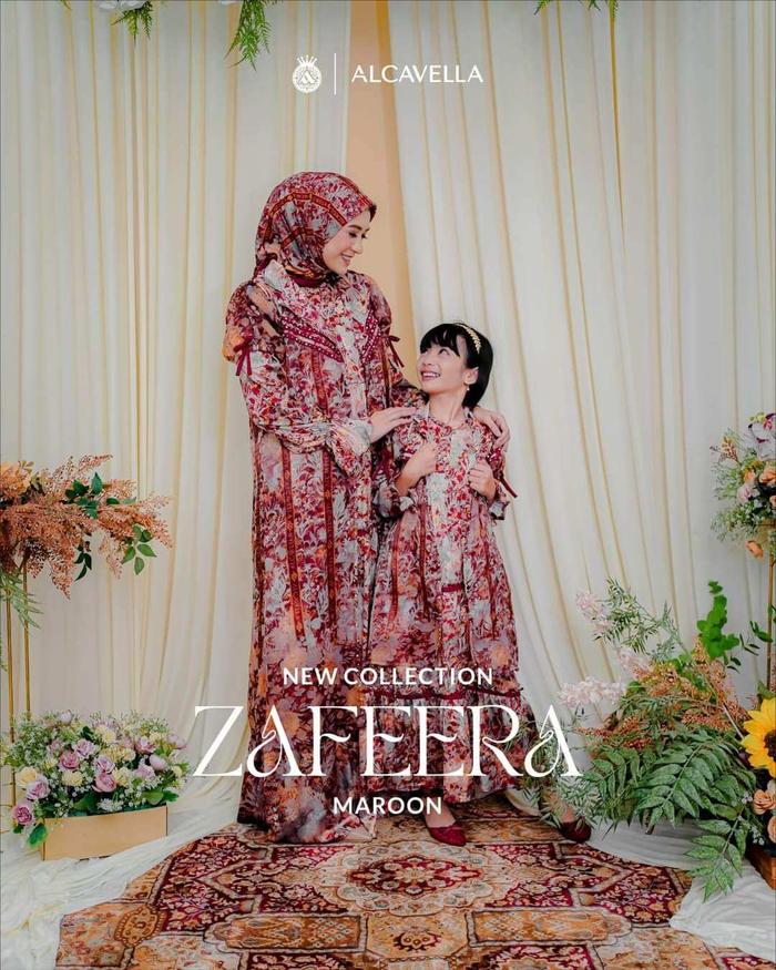 SARIMBIT GAMIS COUPLE DRESS COUPLE GAMIS PESTA GAMIS PASANGAN GAMIS LEBARAN KOKO GAMIS ANAK ZAFEERA