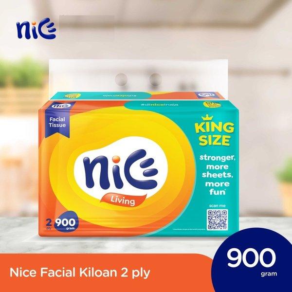 Tissue Nice Facial 2 ply / Tisu Wajah isi Kiloan 900 Gr 1 Pack / Tisu 900 Gram 900gr lembut serat al
