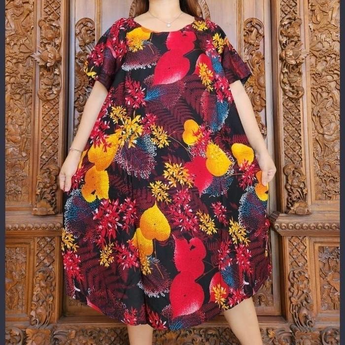 Super Hot! Daster bali jumbo XXL (motif krisna & bintik & Mw2) Baru