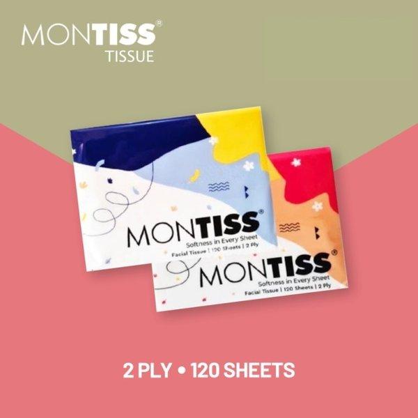 Tisu Wajah Montis 120s 2ply / Mini Facial Tissue Montiss 120 Sheets 2 Ply