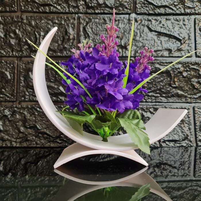 Tanaman Hiasan Bunga Artifisial Lavender Pajangan Meja belajar/ Bunga Hias Meja Tamu,/ Bunga Pajanga
