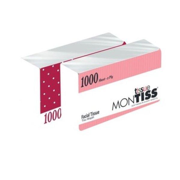 Tisu Wajah Montis 1000s 2ply / Facial Tissue Montiss 1000 Sheets 2 Ply
