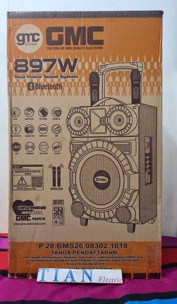 GMC-897W Portable Speaker Multimedia (Include 2 Mic Wireless)
