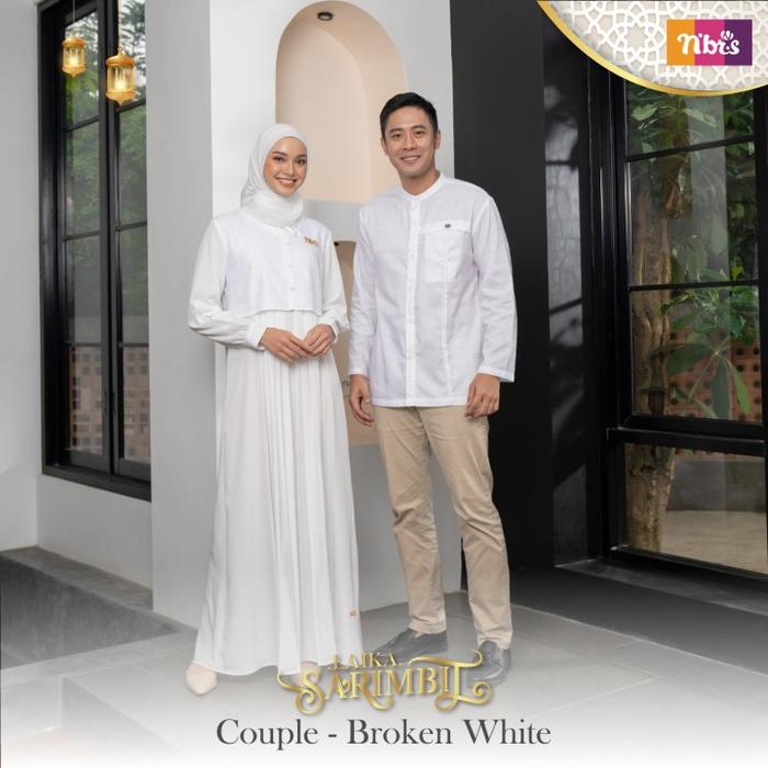 SARIMBIT NIBRAS LAIKA BROKEN WHITE/ GAMIS PUTIH PALING LARIS/ NIBRAS KOKO PUTIH/ GAMIS HAJI/ KOKO UM