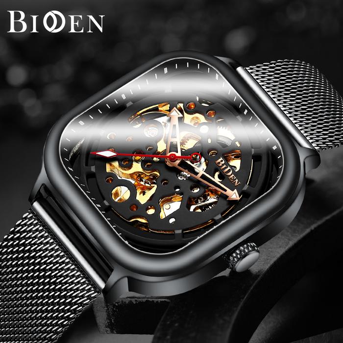 Biden Jam Tangan Pria Brand Top Mewah Arloji Mekanik Jam Tangan Bisnis