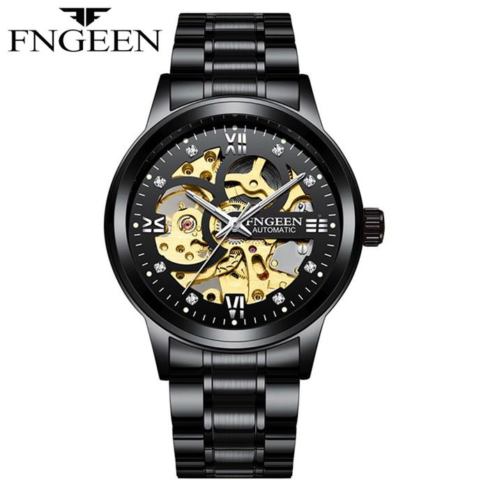 FNGEEN 6018 Otomatis Jam Tangan Pria Anti Air Original 100% Stainless