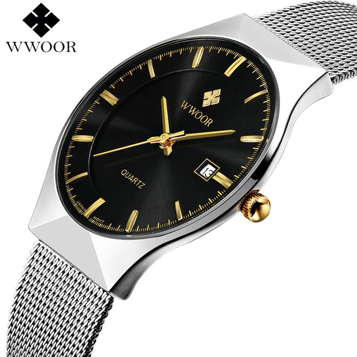 VIP WWOOR-8016 Ultra Thin Fashion Male Wristwatch Top Brand Luxury