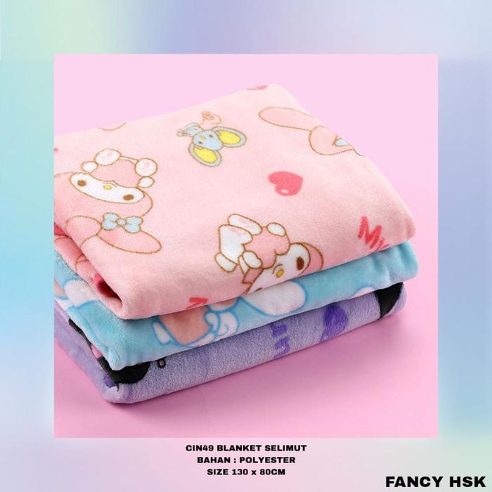 KOREA BLANKET SELIMUT CINNAMOROLL KUROMI CIN49