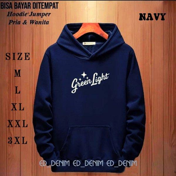 Hoodie Greenlight sweater Hoodie Greenlight Three second Terbaru