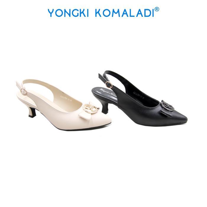 [ ORIGINAL ] YONGKI KOMALADI HEELS OL-YSL7059-23 LADIES MERAH HITAM WANITA SANDAL FLAT