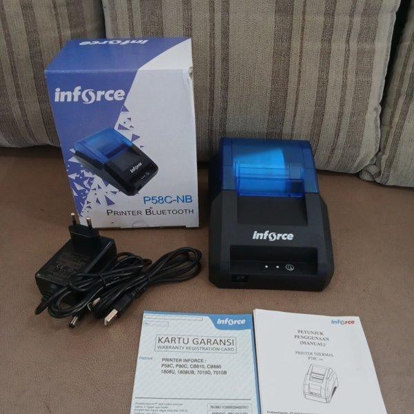 Inforce Thermal Printer Bluetooth Kasir P58C Nb Bisa Moka Paytren Top