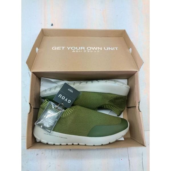 SEPATU SLIP ON - WAKAI GYOU (PRIA WANITA) - OLIVE HPM