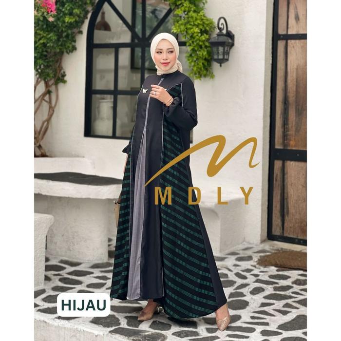 MDLY Baju gamis wanita muslimah Tisha Dress by Mdly Gamis dress wanita muslim fashion remaja wanita 