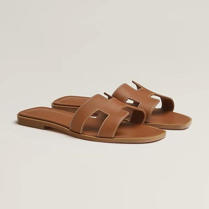 HERMES ORAN SANDALS GOLD 100% ORIGINAL