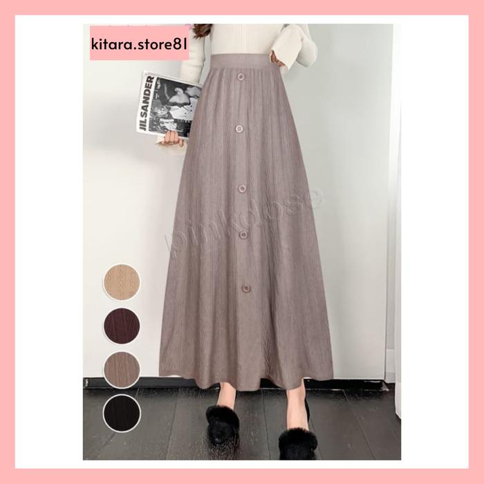 kitara.store81 - ROK PAYUNG DEWASA MODEL TERBARU WANITA BAHAN RAJUT IMPORT PREMIUM/TACI01