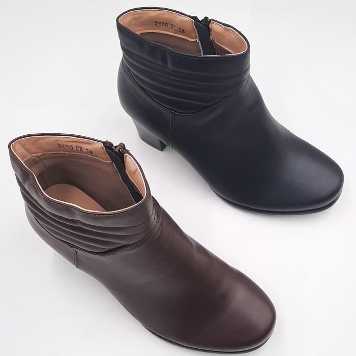 LAVIOLA SHOES - SEPATU BOOTS WANITA - 2600 BLACK