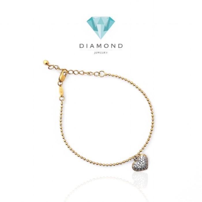 Gelang Love Hati Emas 700K-Diamond Jewelry-420GMS261LS