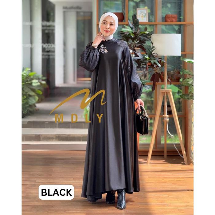 MDLY Baju busana gamis wanita muslim New Yaruma Butterfly Dress Reborn by MDLY Gamis dress wanita mu