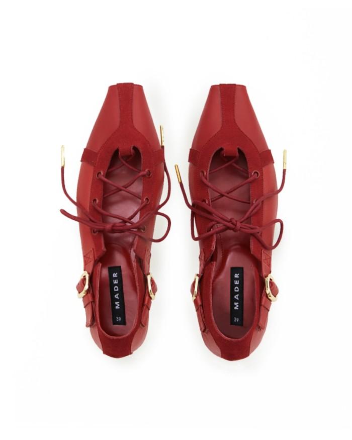 MADER - CORSET SHOES - RED