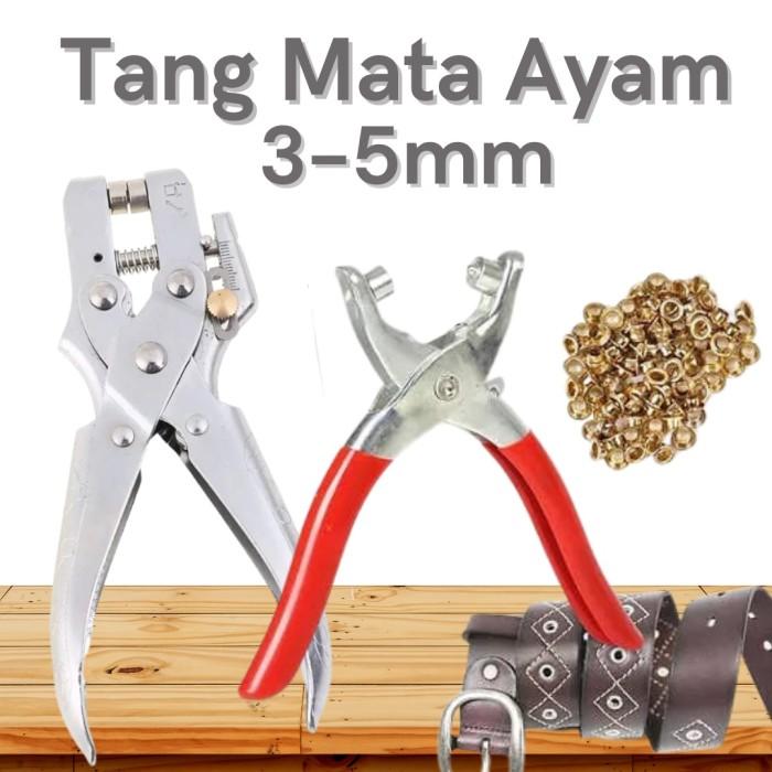 Tang Eyelet Mata Ayam 3 mm / 5 mm tang mata ayam