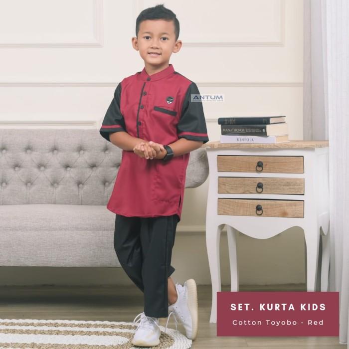 Setelan Kurta Kids - Baju Anak Muslim - Koko Anak - Antum Anak - Uk. S