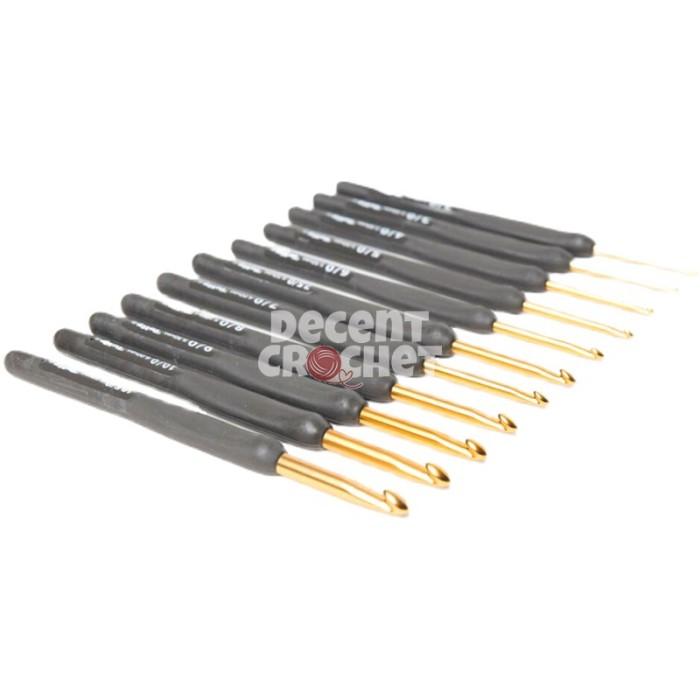 [SATUAN] Hakpen Tulip ETIMO Abu-Gold / ETIMO Gray Crochet Hooks