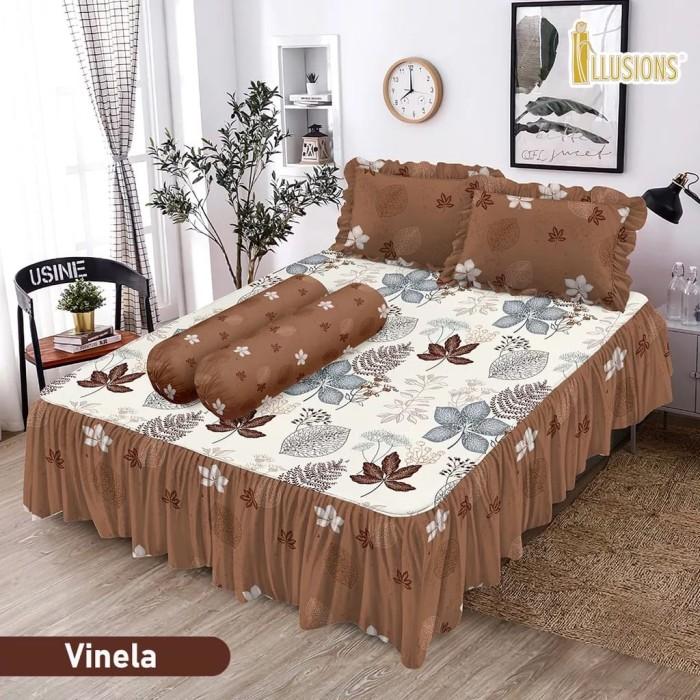 ILLUSIONS - Sprei RUMBAI King 180x200 cm motif terlaris