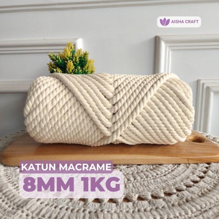 Tali Katun Macrame NATURAL WARNA 5MM / 6MM / 8MM / 10MM / 12MM / 15MM