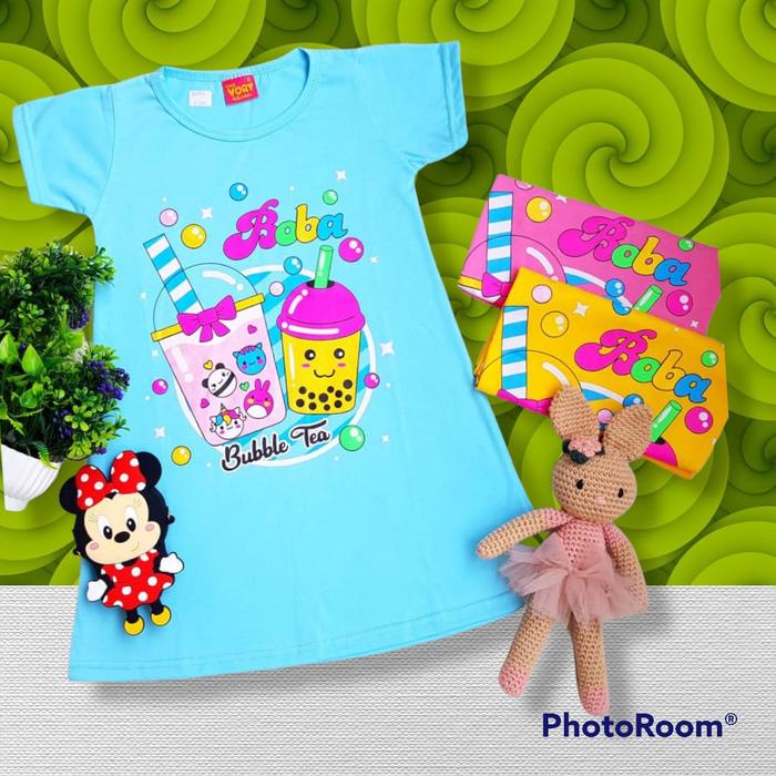 Produk Daster Boba anak perempuan / Baju boba model dres anak perempuan untuk anak usia 2-7/8 tahun 