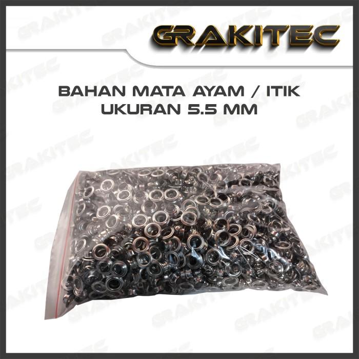 Bahan Ring Mata Ayam Eyelet 5.5 / 10 MM isi 1000pcs Anti Karat Grakitec