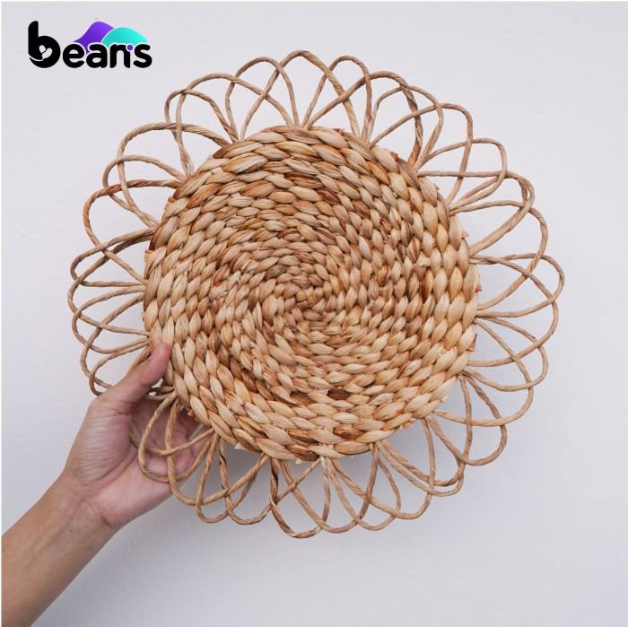 Beans Hiasan Dinding Anyaman Eceng Gondok - Walldecor - Dekorasi