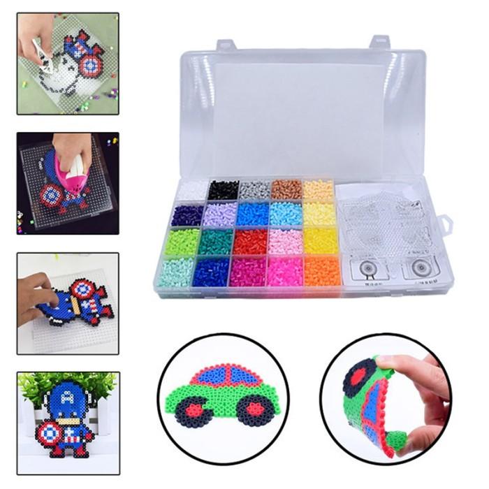 Set 11000pcs Manik-manik Mini Bahan Plastik Untuk Setrika