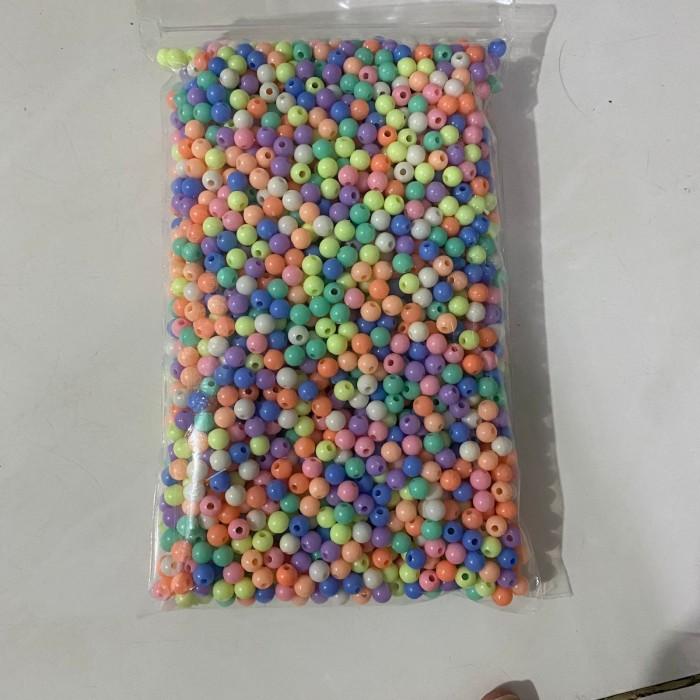 (pon) Manik Mote Pastel Manik Akrilik Mote Susu