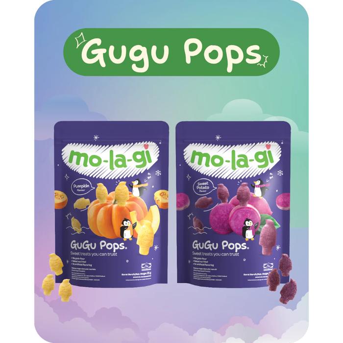 Molagi Gugu Pops 25gr - Cemilan Bayi & Anak