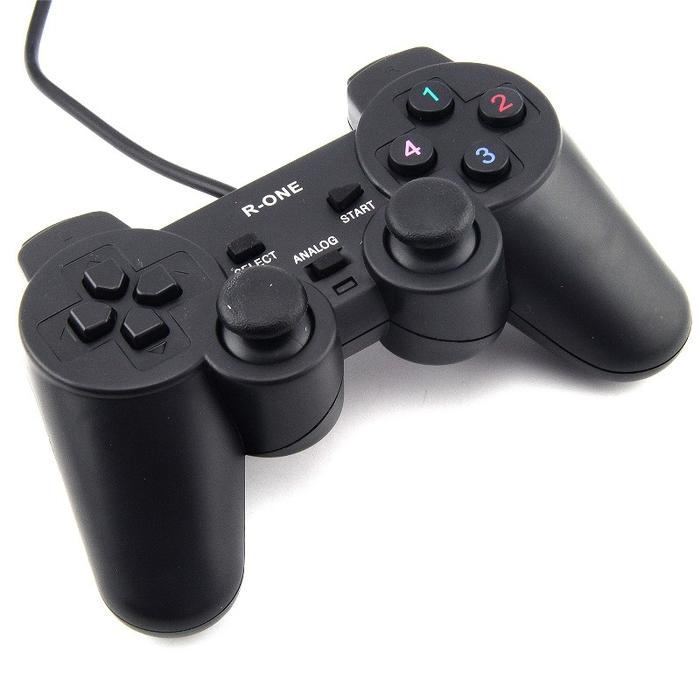 JOYSTICK USB PC LAPTOP SINGLE STICK HITAM GAMEPAD GAMING ANALOG STIK - R-ONE