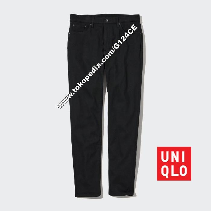 Celana Panjang Jeans Ezy Pria Uniqlo 422362 Hitam Black (Best Quality)