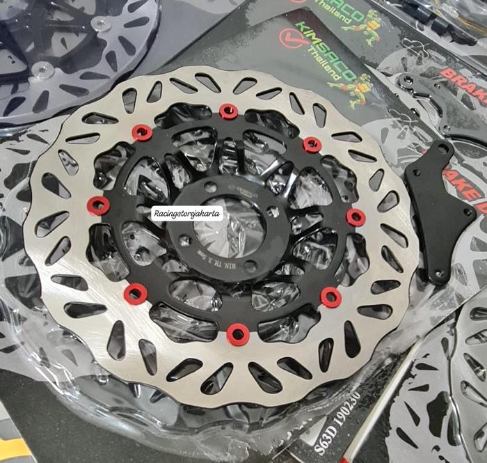 Disc Brake MODEL PSM KTC Piringan Cakram Depan 300mm Lubang 4 Plus Breket Kharisma Karisma Fit New R
