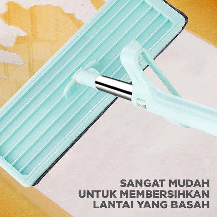Alat Pel Lantai Tarik Peras Ultra Mop Acline - Pel Lantai Tarik Handle Free Menjangkau Tempat Sempit
