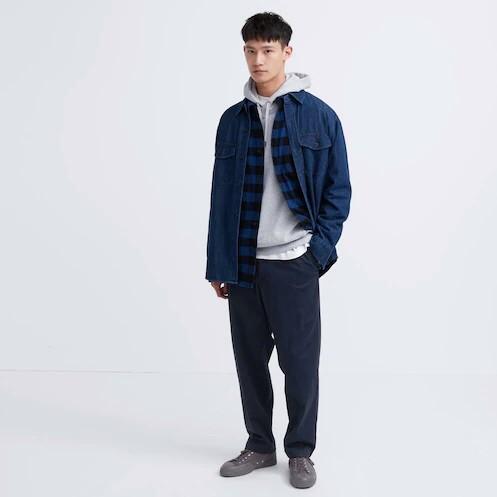 Uniqlo Men Pants Celana Ankle Rileks Pria Navy (Best Quality)