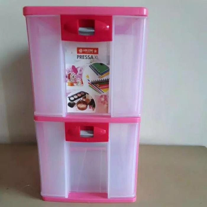 Container/laci mini pressa XL susun 2 / rak cd Lion star
