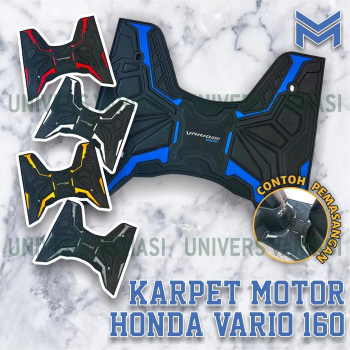 KARPET VARIO 160 NEW 2022 2023 AKSESORIS VARIASI KARET RUBBER STEP MATT PREMIUM TATAKAN KAKI MOTOR D